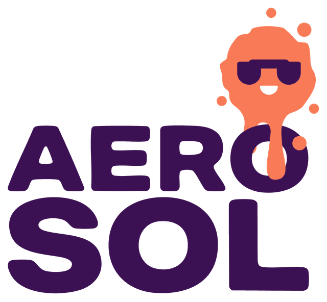 Aerosol Stacked Logo Light